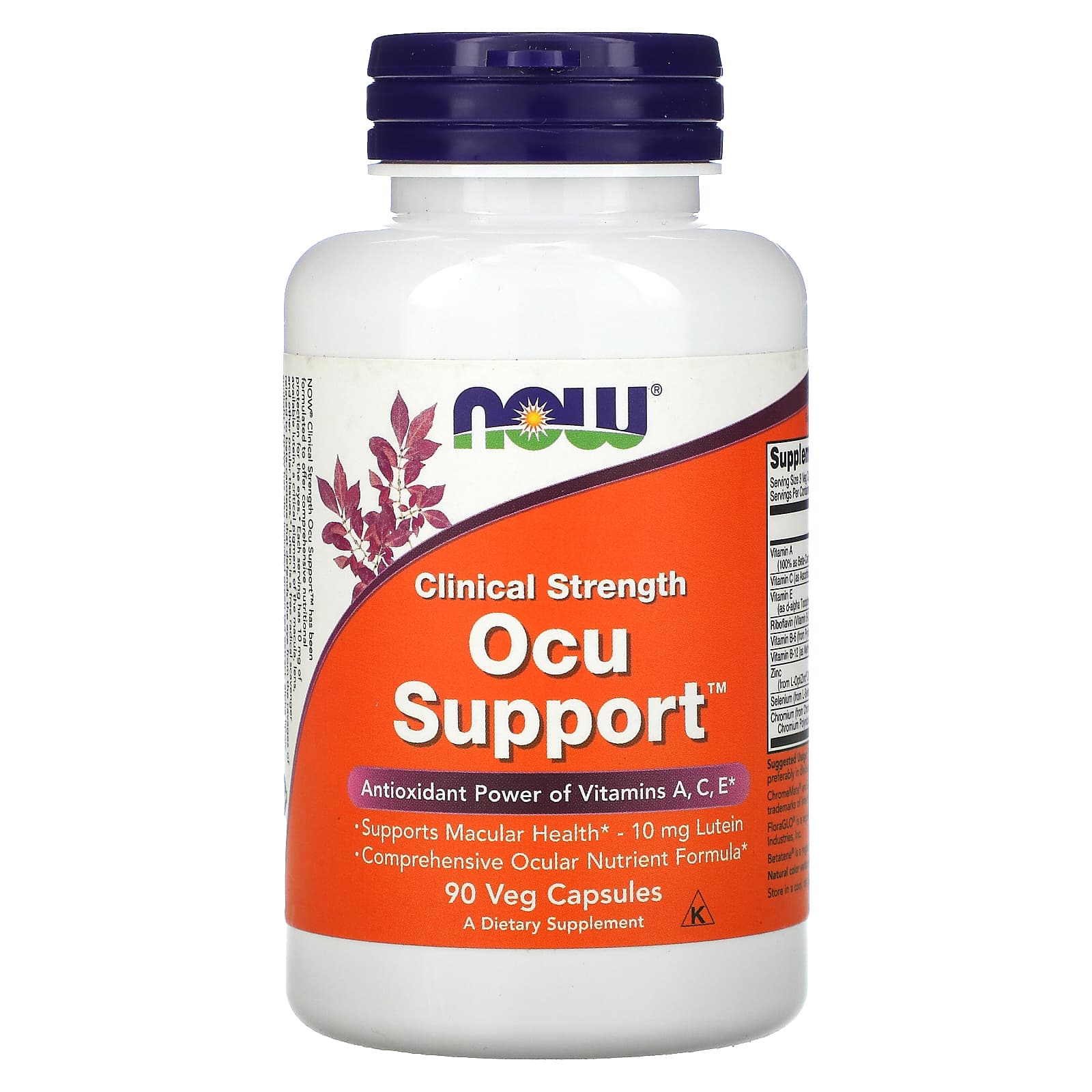 NOW Foods, Clinical Strength Ocu Support, 90 Veg Capsules - Image 1