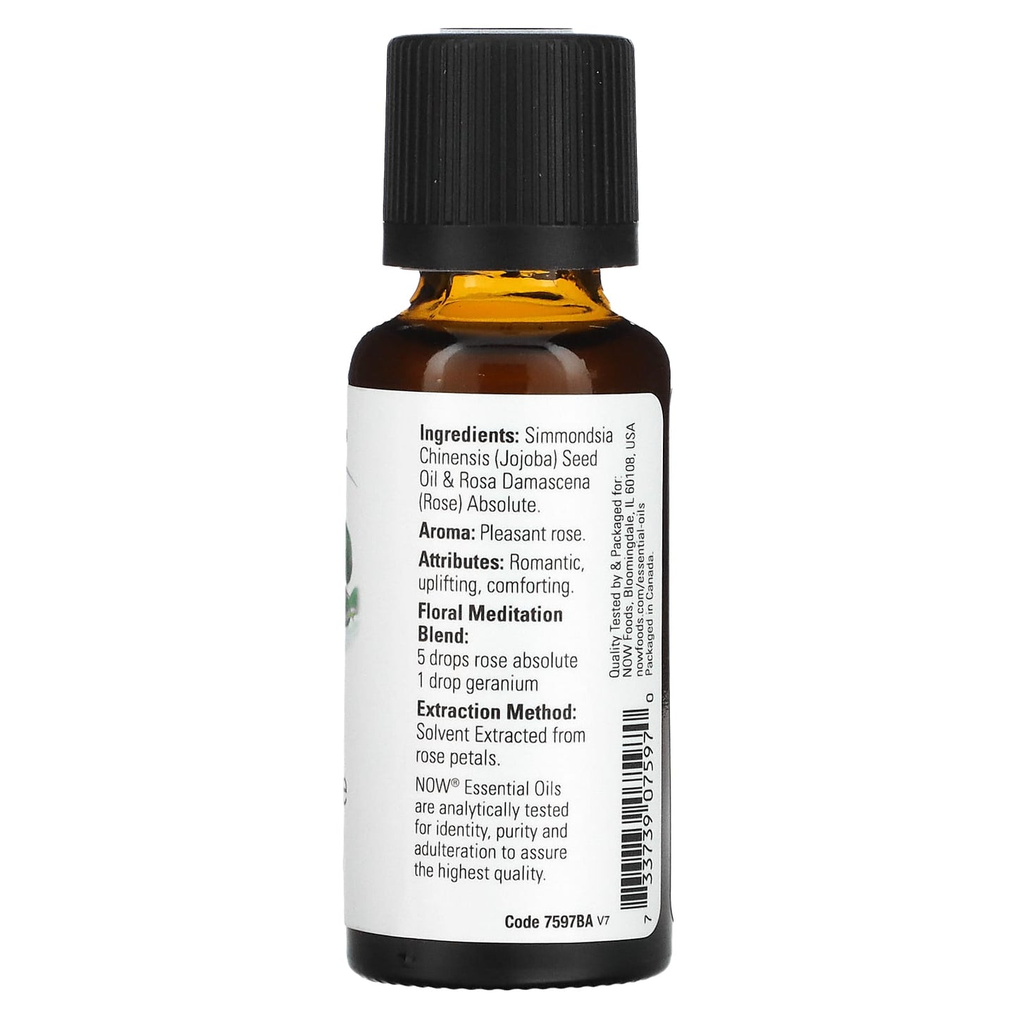 NOW Foods, Essential Oils, Rose Absolute, 1 fl oz (30 ml) - Image 2