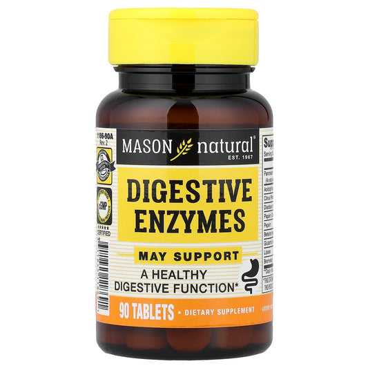 Mason Natural, Digestive Enzymes, 90 Tablets - Image 1