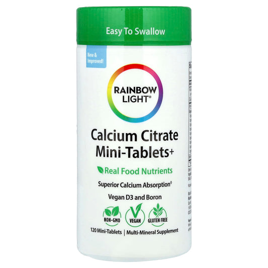 Rainbow Light, Calcium Citrate Mini-Tablets+, 120 Mini-Tablets - Image 1