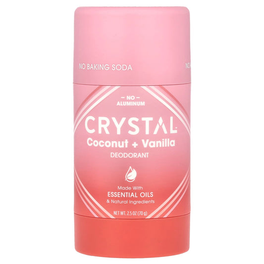 Natural Deodorant - Coconut + Vanilla, Cruelty-Free & Vegan, 2.5 oz (70g) - Image 1