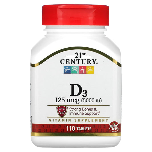 21st Century Vitamin D3 Supplement for Strong Bones & Immune Support - Image 1