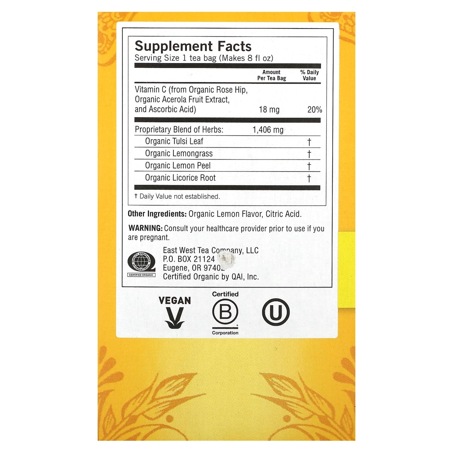 Yogi Tea, Sweet Lemon Everyday Immune, Caffeine Free, 16 Tea Bags, 1.12 oz (32 g) Each - Image 2