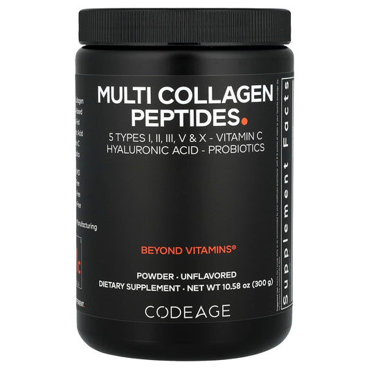 Codeage Multi Collagen Peptides Powder | Unflavored | 10.58 oz (300 g) - Image 1