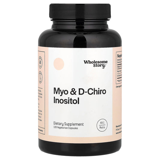 Wholesome Story, Myo & D-Chiro Inositol, 120 Vegetarian Capsules - Image 1