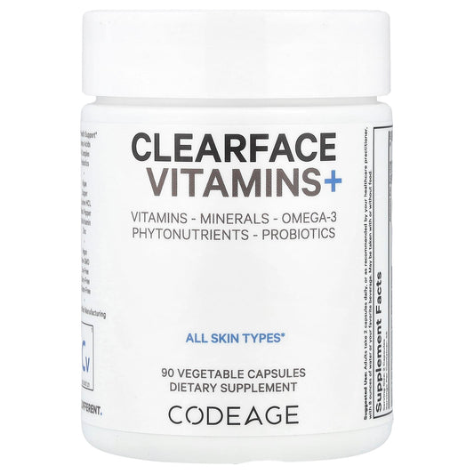 Codeage Clearface Vitamins+, Whole Food Supplement, 90 Capsules - Image 1