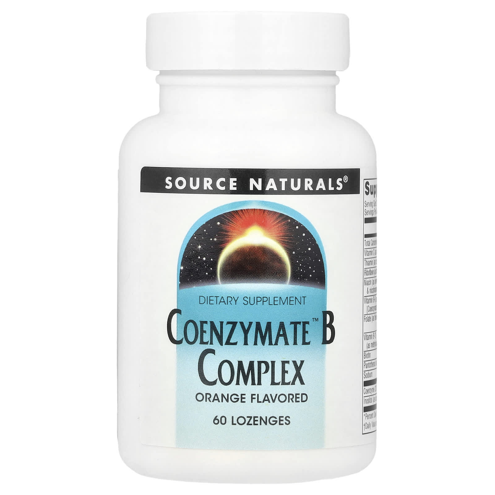 Source Naturals, Coenzymate™ B Complex, Orange, 60 Lozenges - Image 1