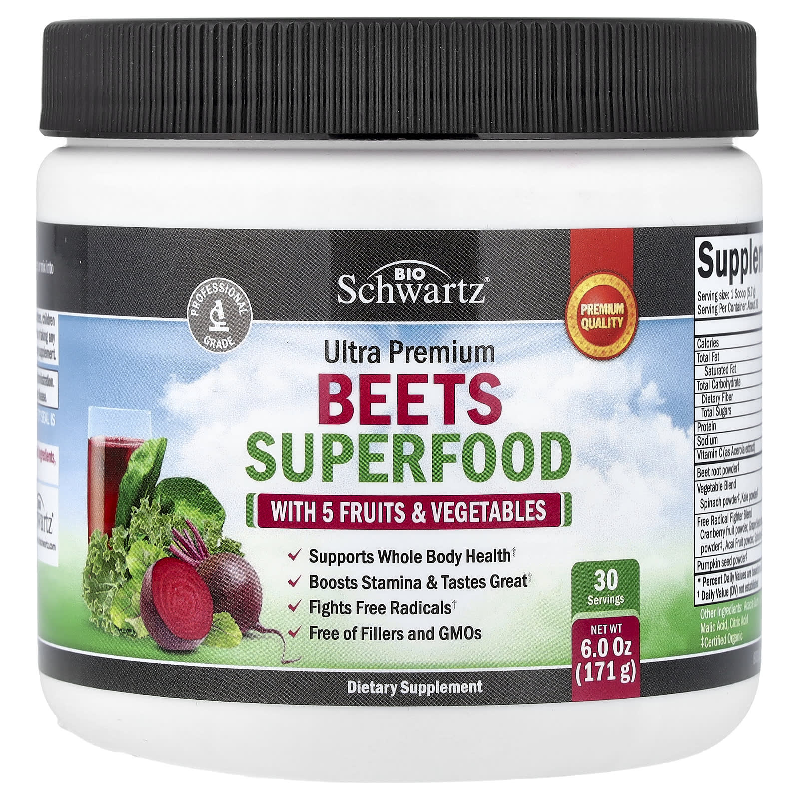 Boost Stamina & Wellness with BioSchwartz Beets Superfood Powder - Image 1
