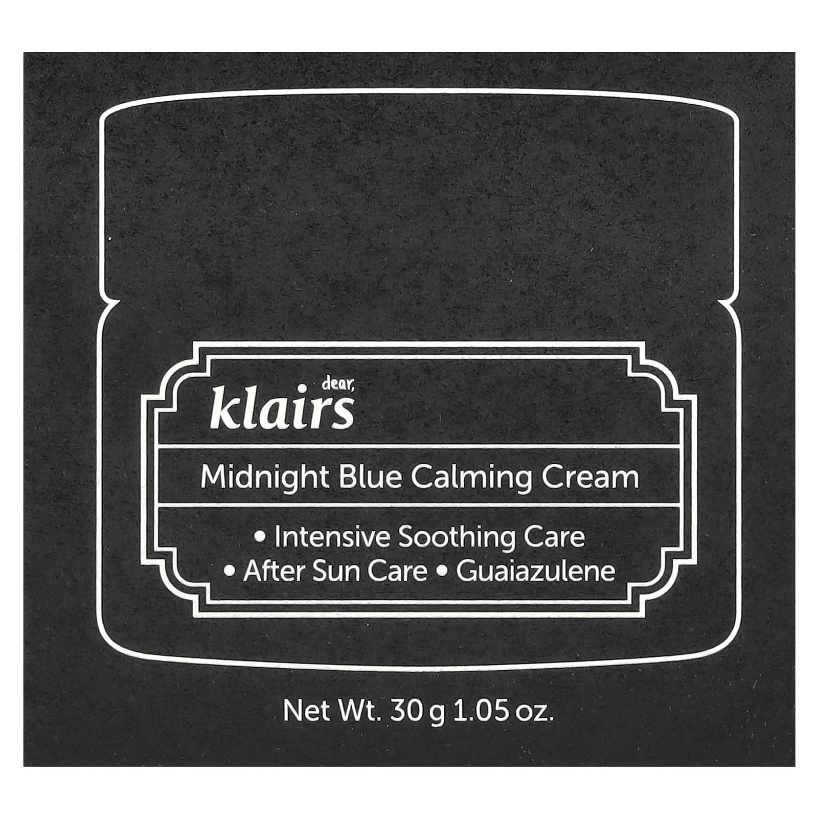 Midnight Blue Calming Cream by Dear, Klairs - Soothe Sensitive Skin - Image 2