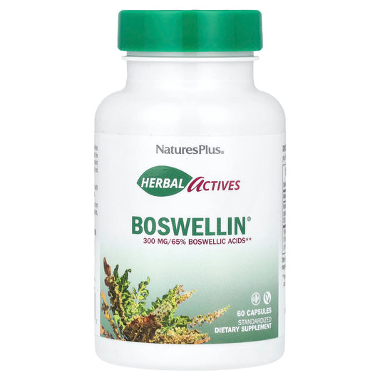 NaturesPlus, Herbal Actives, Boswellin®, 300 mg, 60 Capsules - Image 1