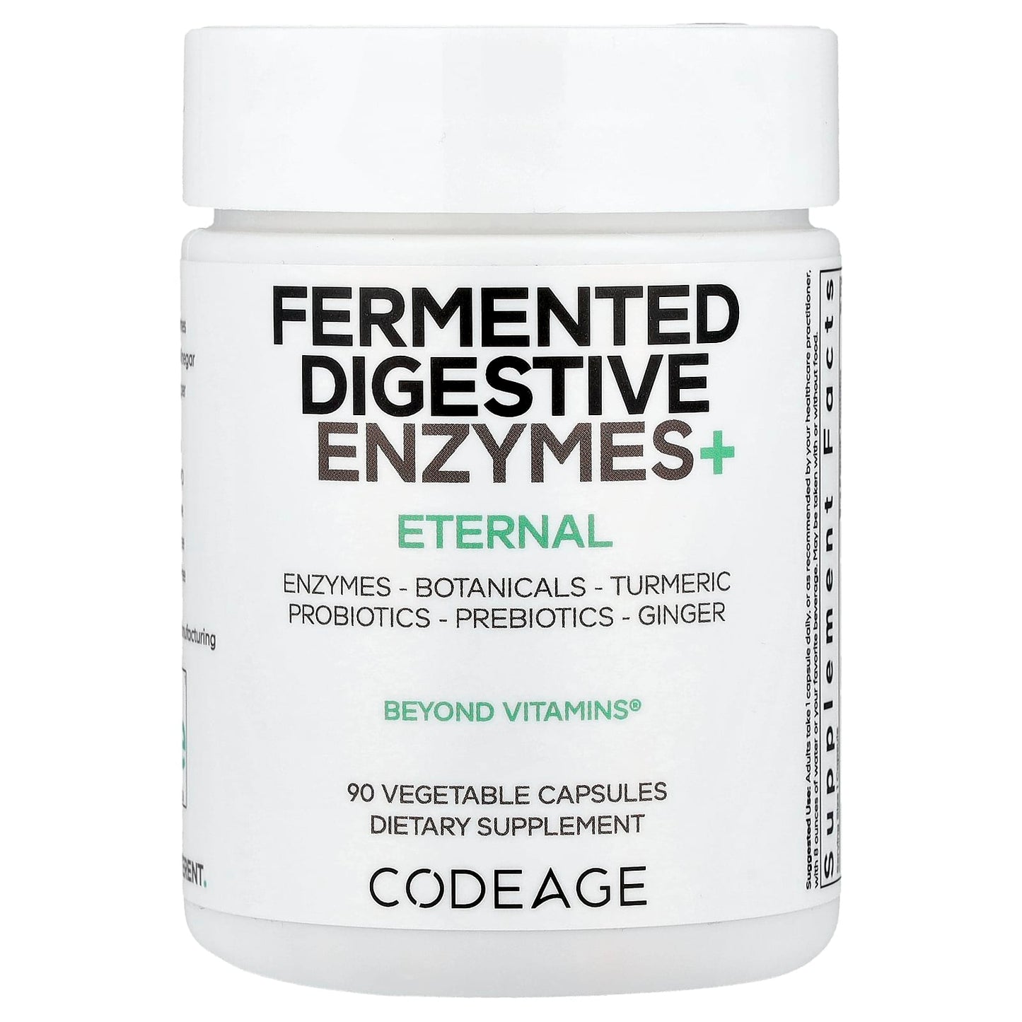 Codeage Fermented Digestive Enzymes Plus, 90 Capsules, Vegan & Non-GMO - Image 1