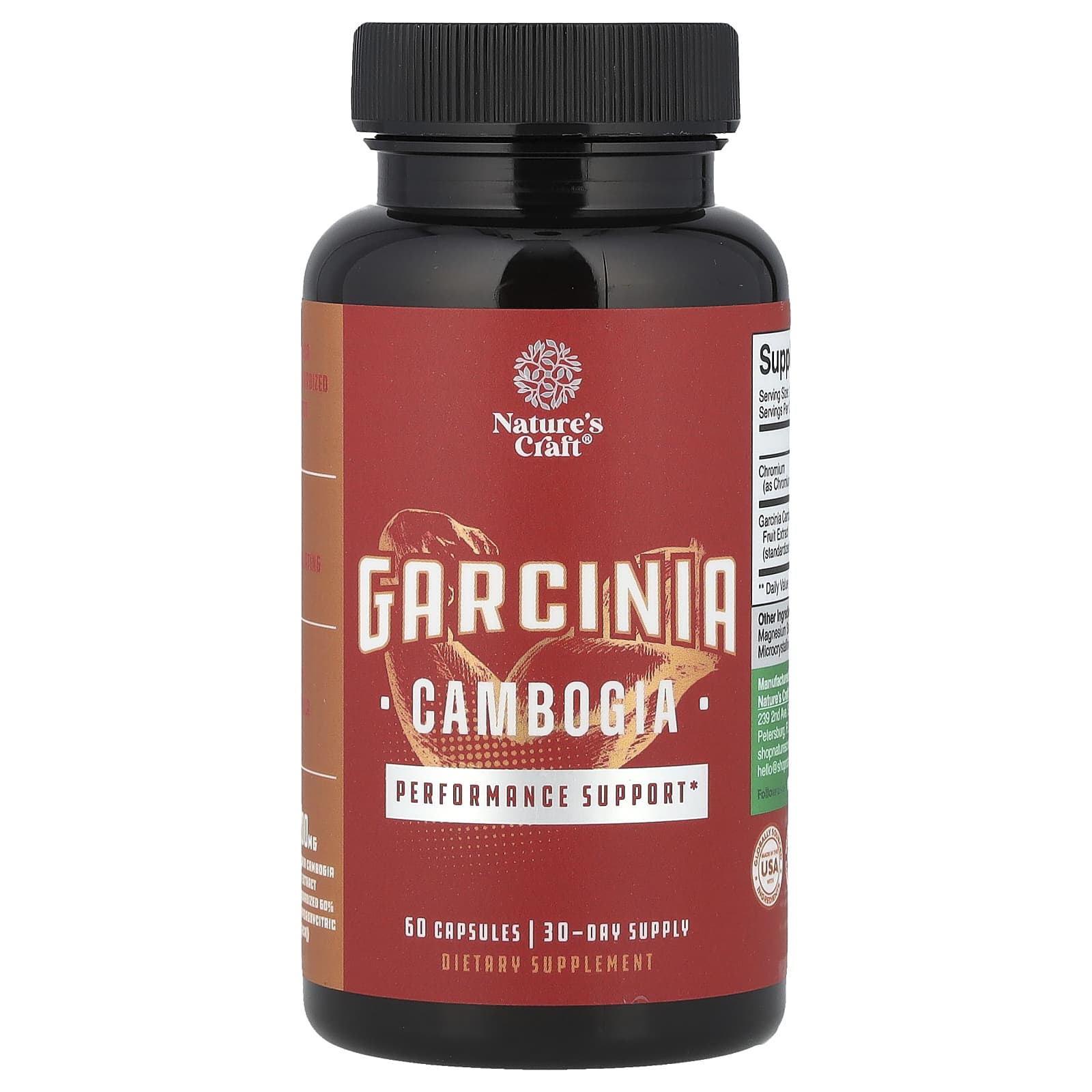 Nature's Craft, Garcinia Cambogia, 60 Capsules - Image 1