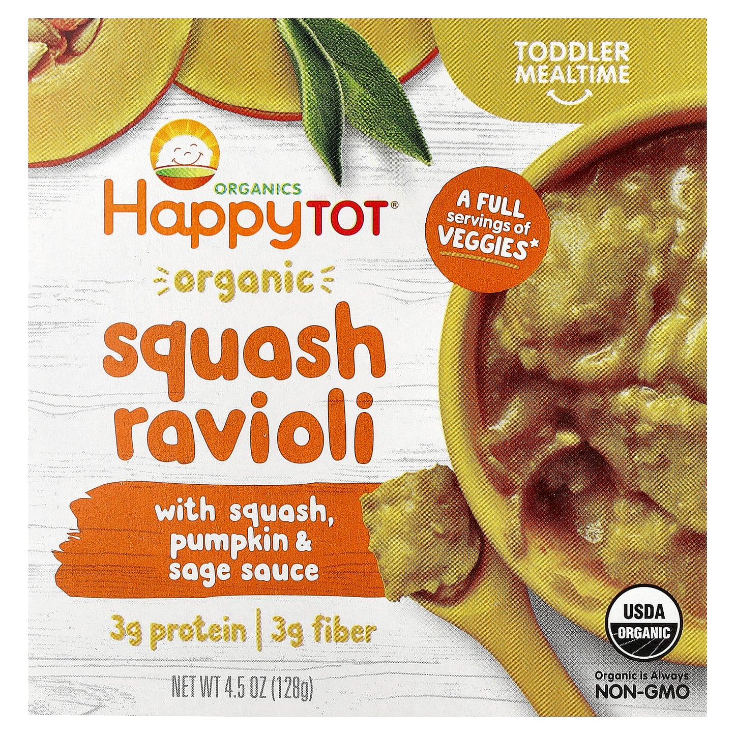 Happy Family Organic Squash Ravioli for Toddlers 2+ Years - Image 1