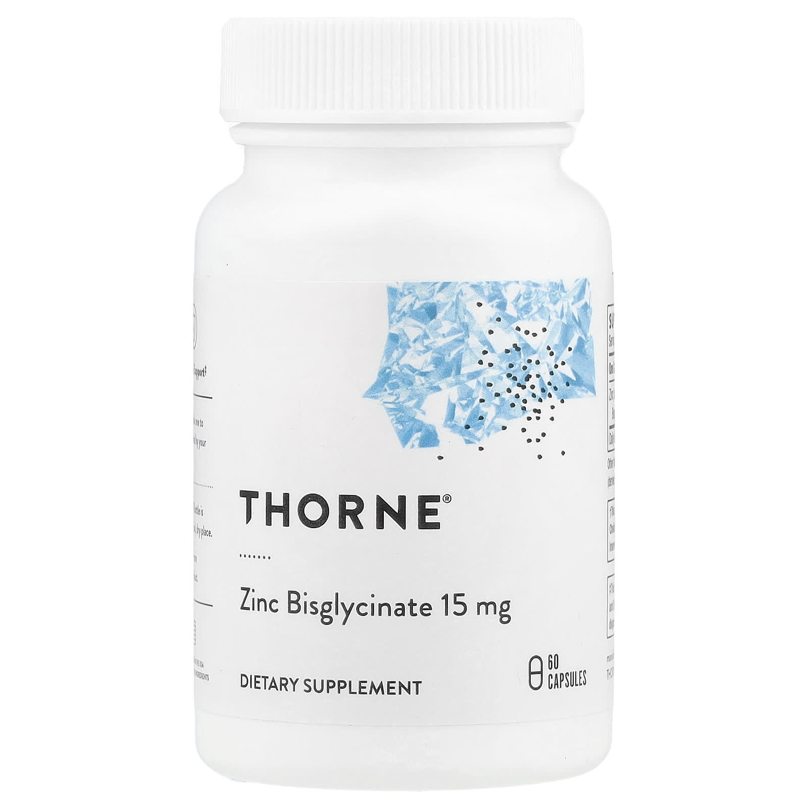 Thorne, Zinc Bisglycinate, 15 mg,  60 Capsules - Image 1