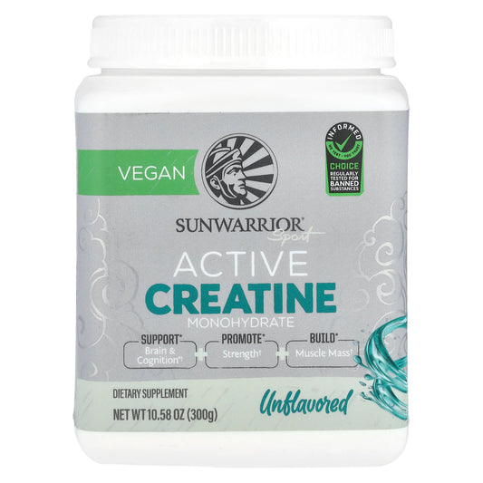 Sunwarrior, Sport, Active Creatine Monohydrate, Unflavored, 10.58 oz (300 g) - Image 1