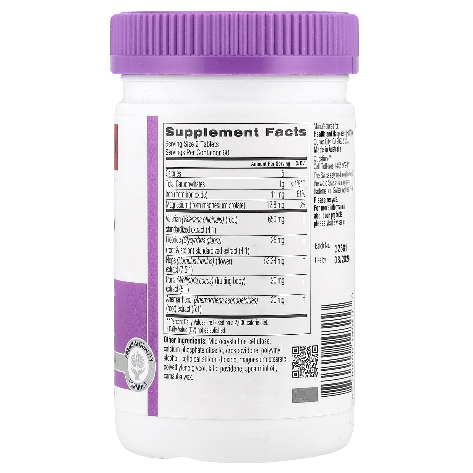 Swisse, Ultiboost®, Sleep, 120 Tablets - Image 2