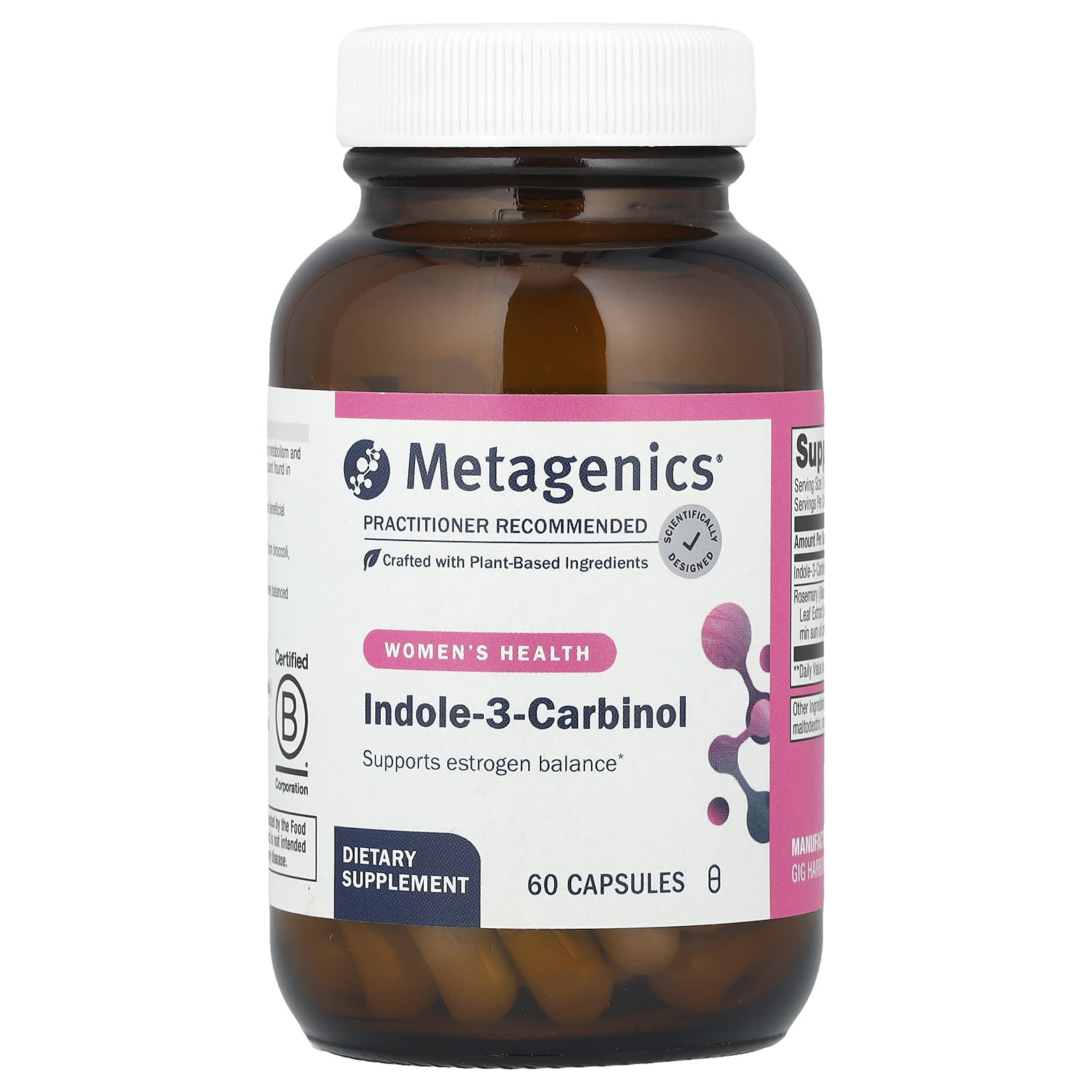 Metagenics, Women's Health, Indole-3-Carbinol , 60 Capsules - Image 1
