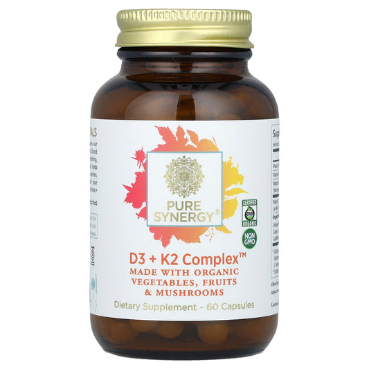 Pure Synergy, D3 + K2 Complex™, 60 Capsules - Image 1