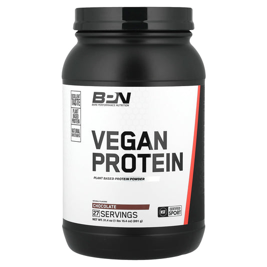 BPN Vegan Chocolate Protein Powder - Build Muscle Naturally - Image 1