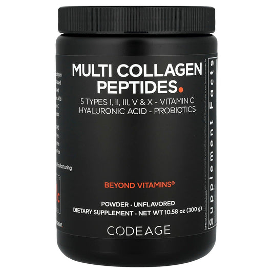Codeage Multi Collagen Peptides Powder | Unflavored | 10.58 oz (300 g) - Image 1