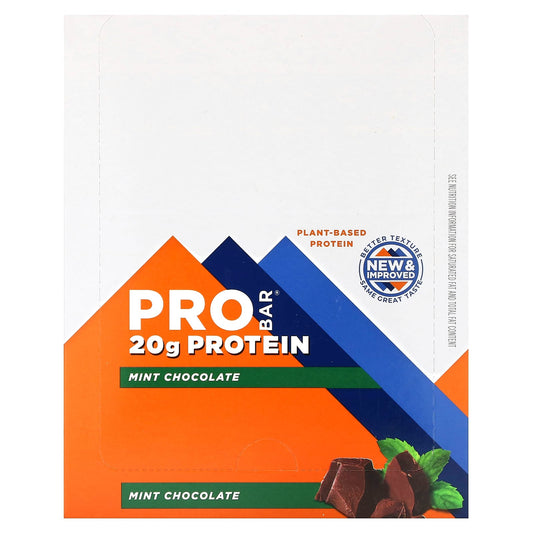 ProBar, Protein Bar, Mint Chocolate, 12 Bars, 2.47 oz (70 g) Each - Image 1