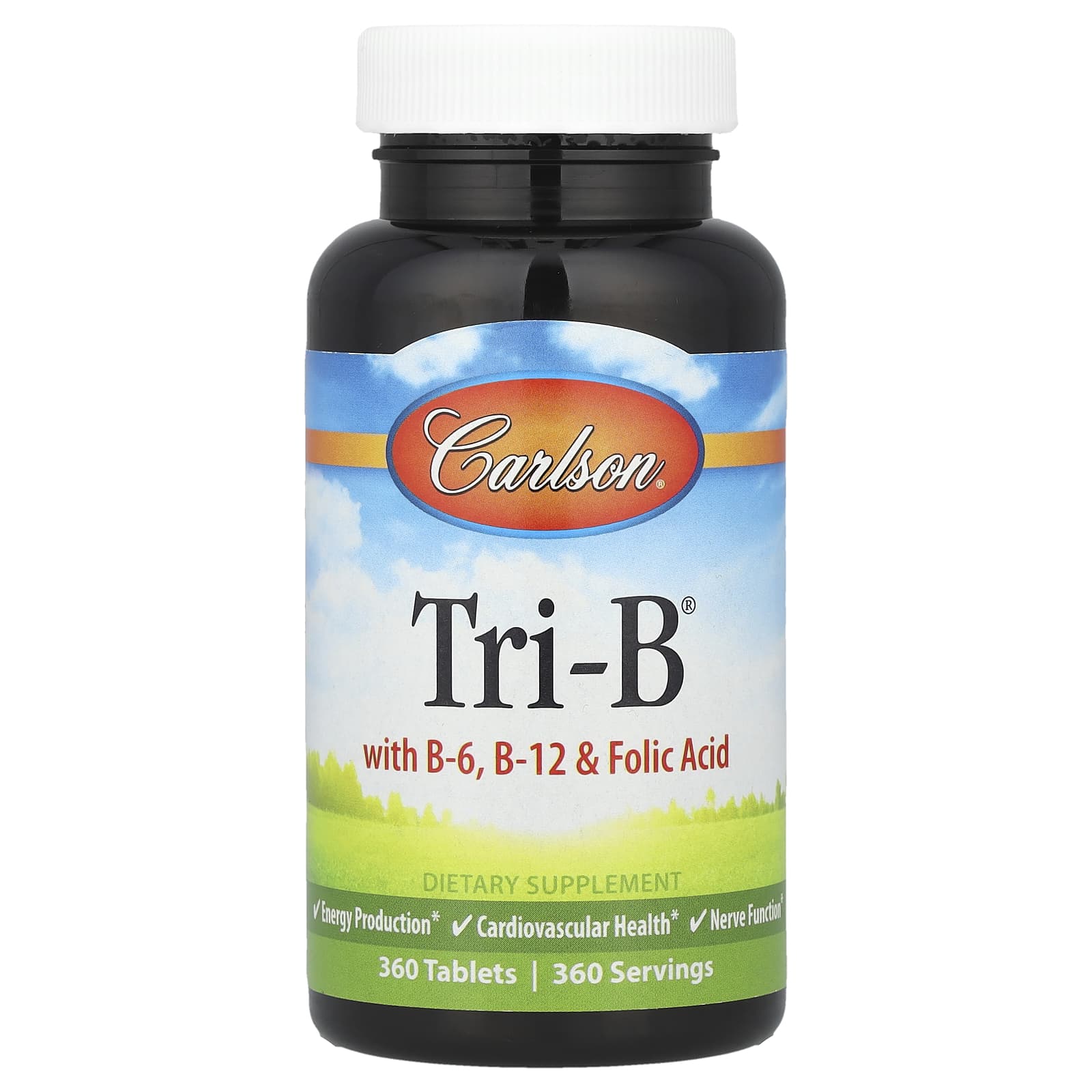 Carlson Tri-B with B Vitamins and Folic Acid, 360 Count - Image 1