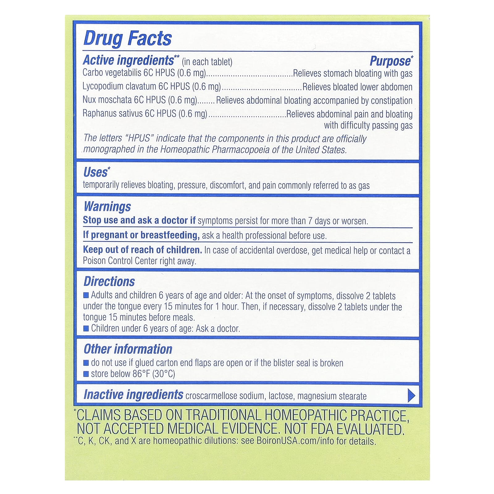 Boiron Gasalia 60 Meltaway Tablets for Instant Gas Relief - Image 2