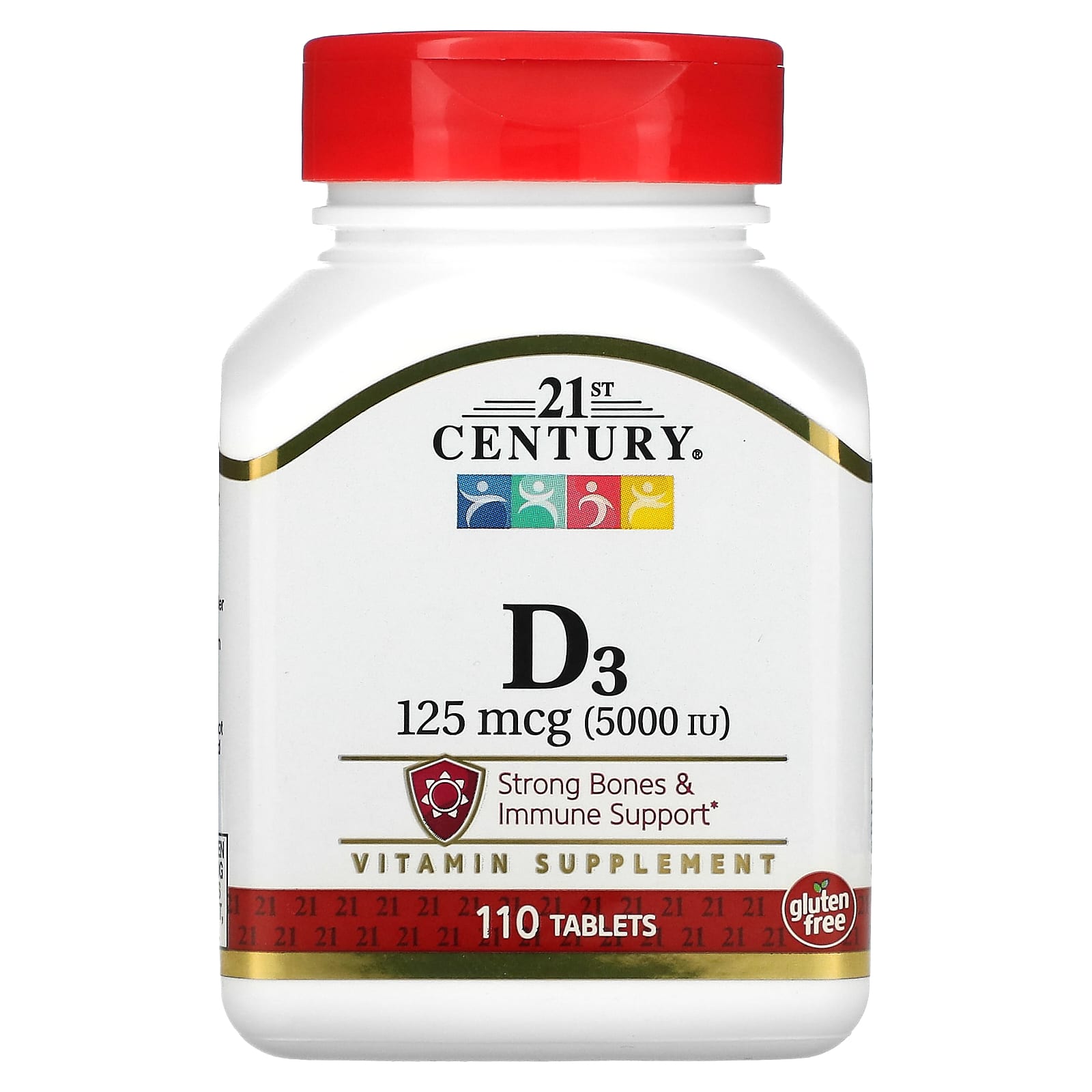 21st Century Vitamin D3 Supplement for Strong Bones & Immune Support - Image 1