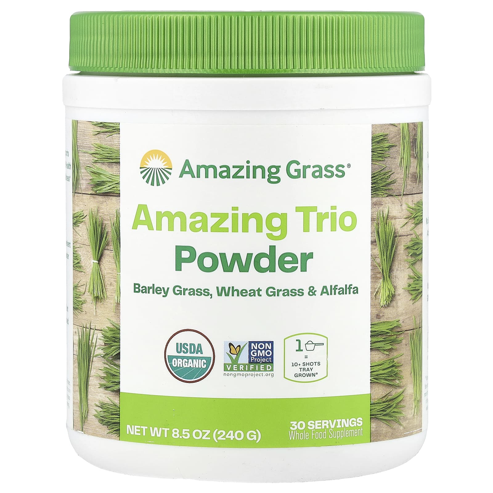 Amazing Grass USDA Organic Whole Food Supplement - 8.5 oz Powder - Image 1