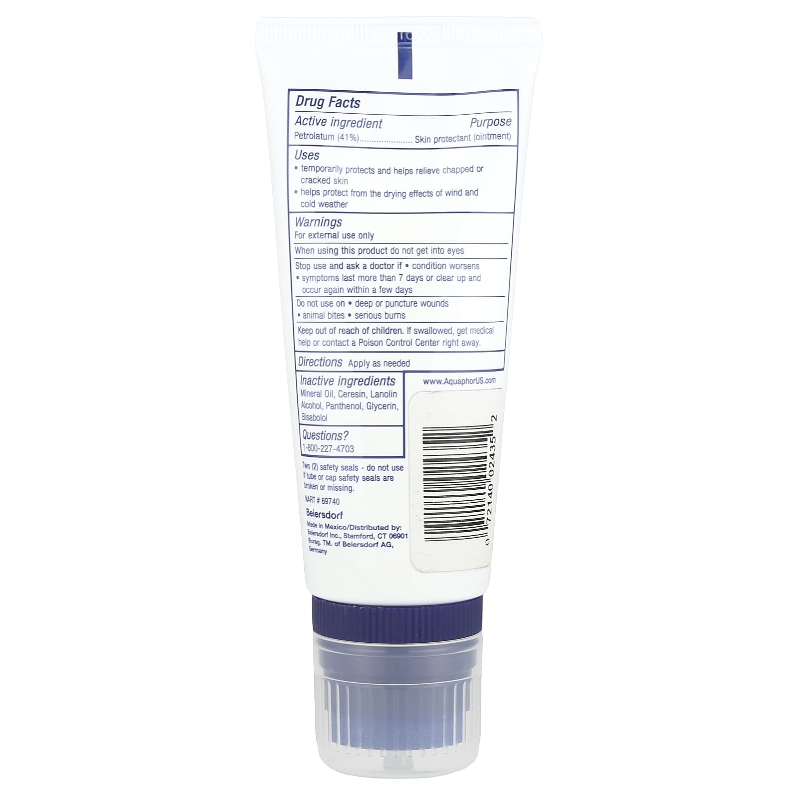 Aquaphor Advanced Therapy Healing Ointment, 3 oz (85g) - Image 2