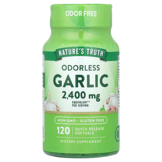 Nature's Truth, Odorless Garlic, 120 Quick Release Softgels (1,200 mg per Softgel) - Image 1