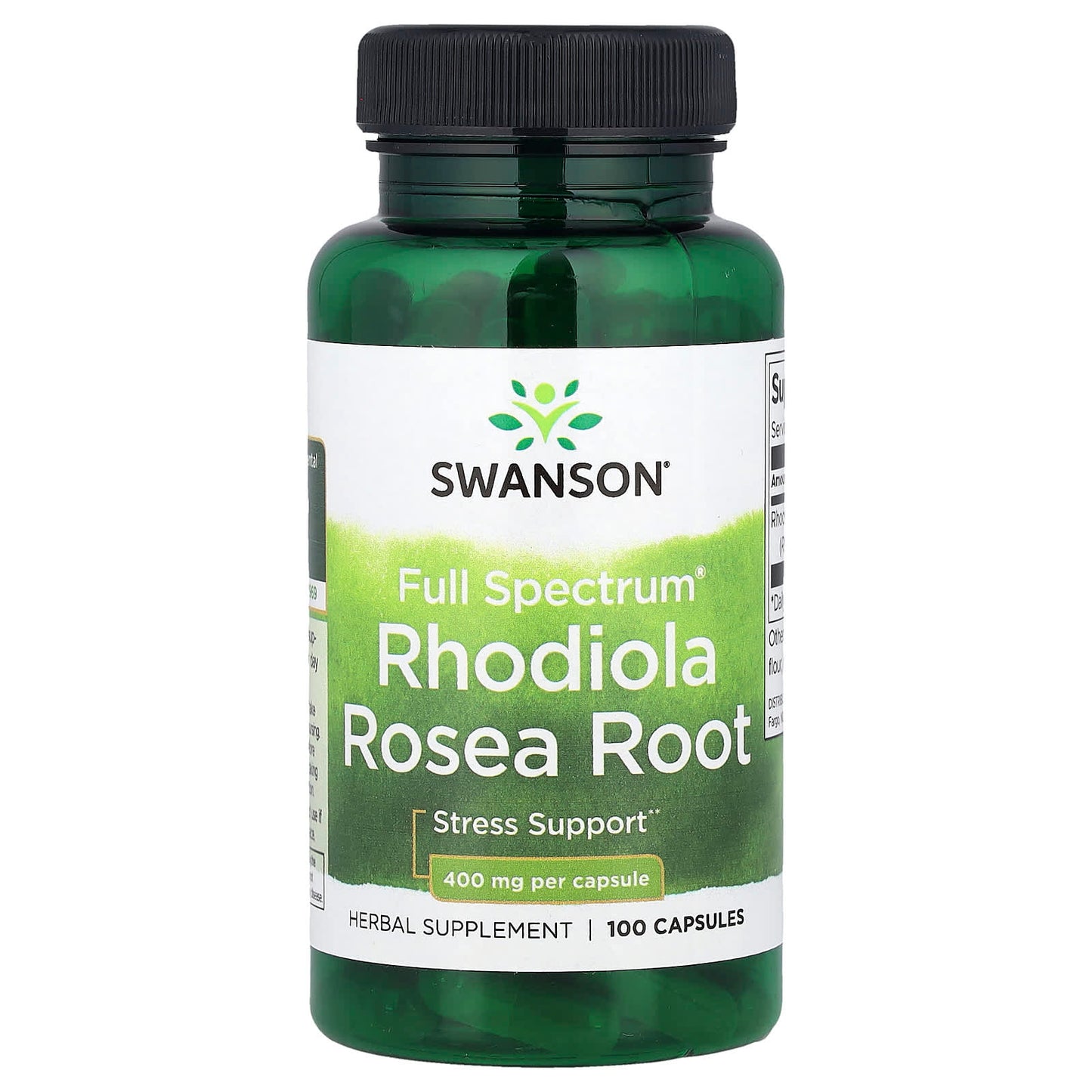 Swanson, Full Spectrum® Rhodiola Rosea Root, 400 mg, 100 Vegan Capsules - Image 1