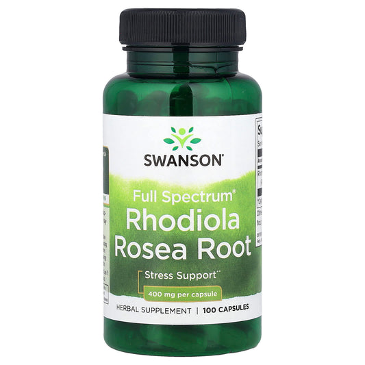 Swanson, Full Spectrum® Rhodiola Rosea Root, 400 mg, 100 Vegan Capsules - Image 1