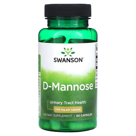 Swanson, D-Mannose, 700 mg, 60 Capsules - Image 1