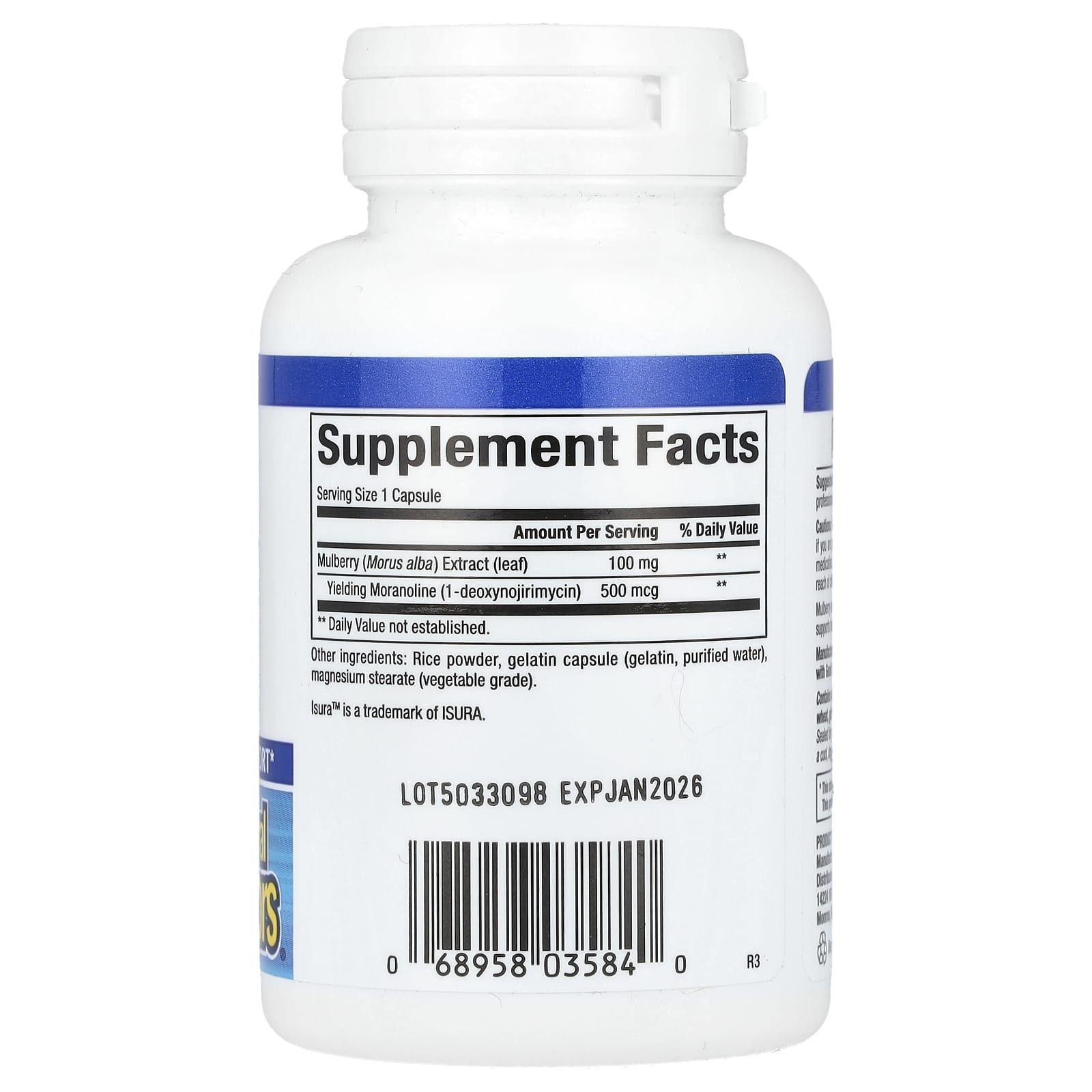 Natural Factors, WellBetX, Mulberry Extract, 100 mg, 90 Capsules - Image 2