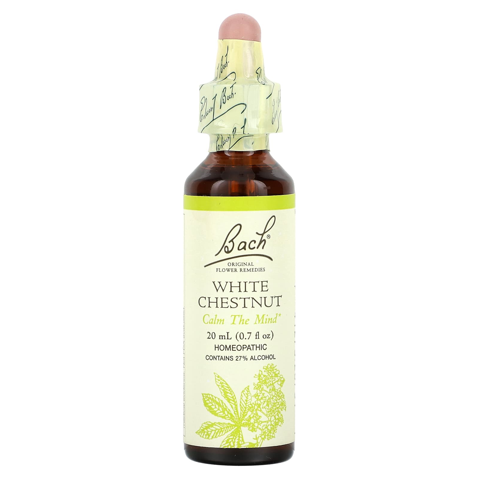 Find Peace of Mind with Bach's White Chestnut Flower Remedy, 0.7 fl oz - Image 1
