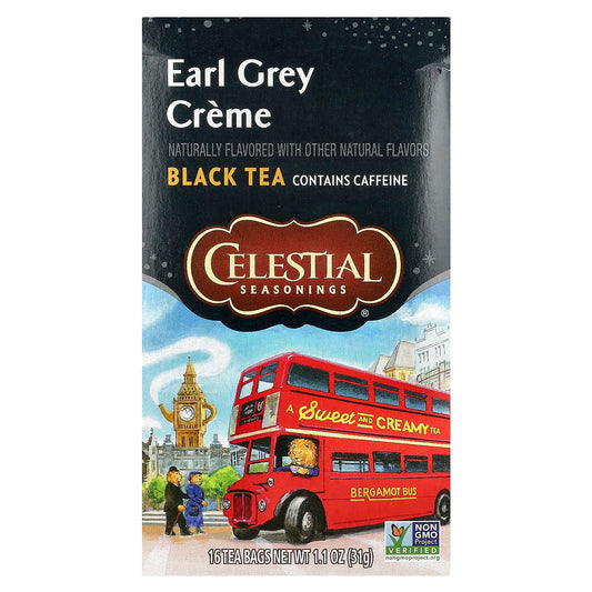 Celestial Seasonings Earl Grey Crème Black Tea, 16 Tea Bags, 1.1 oz - Image 1