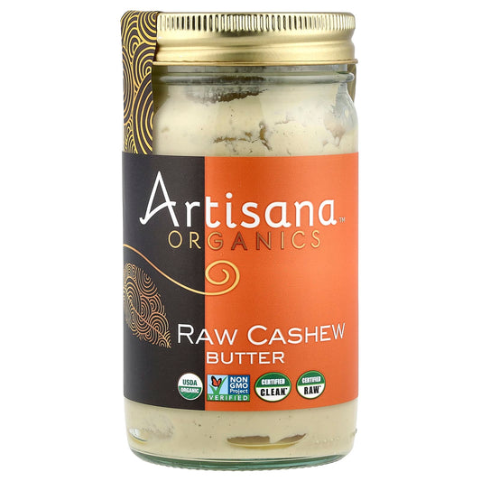 Raw Organic Cashew Butter by Artisana, Vegan & Paleo Friendly, 14 oz - Image 1