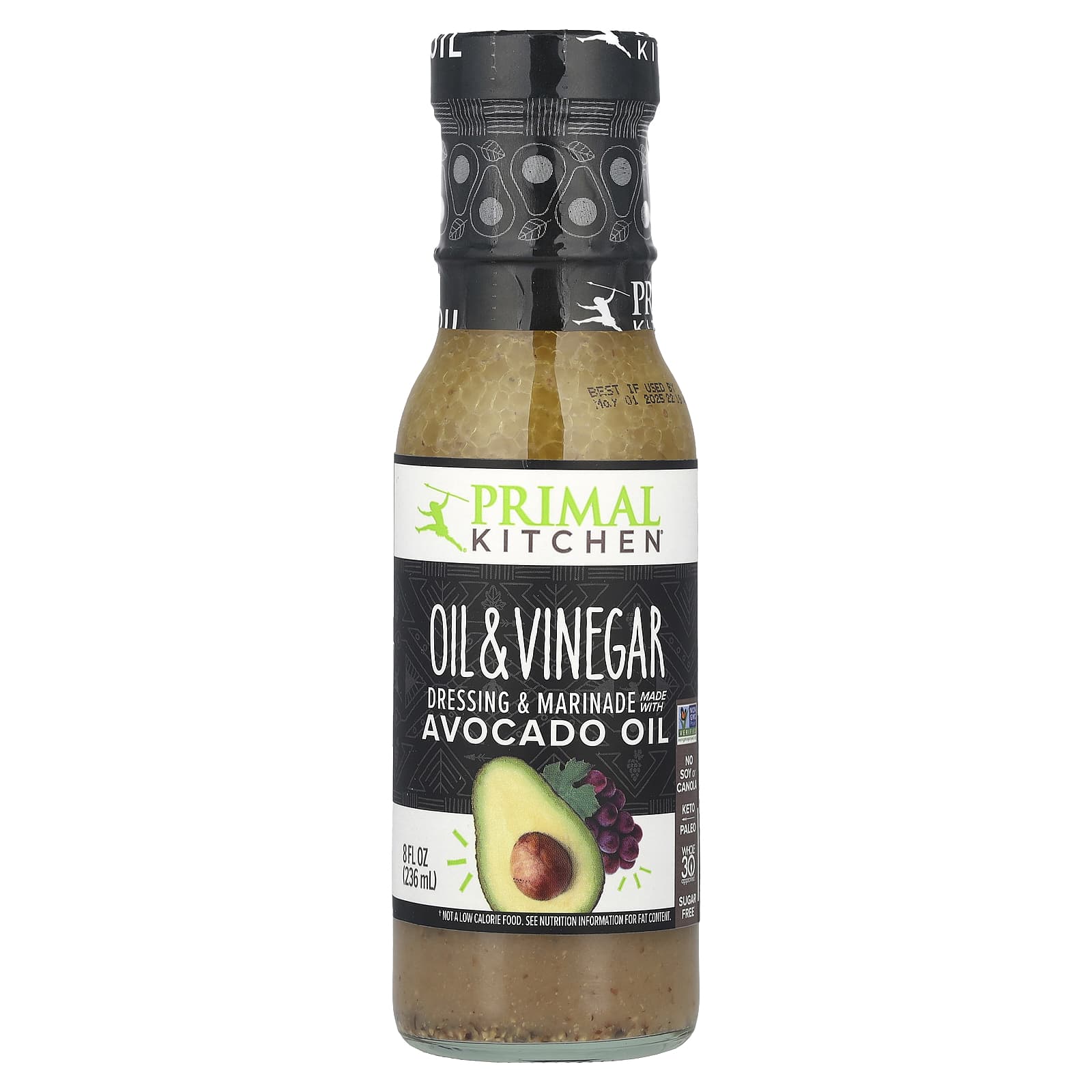 Primal Kitchen, Dressing & Marinade Made with Avocado Oil, Oil & Vinegar, 8 fl oz (236 ml) - Image 1