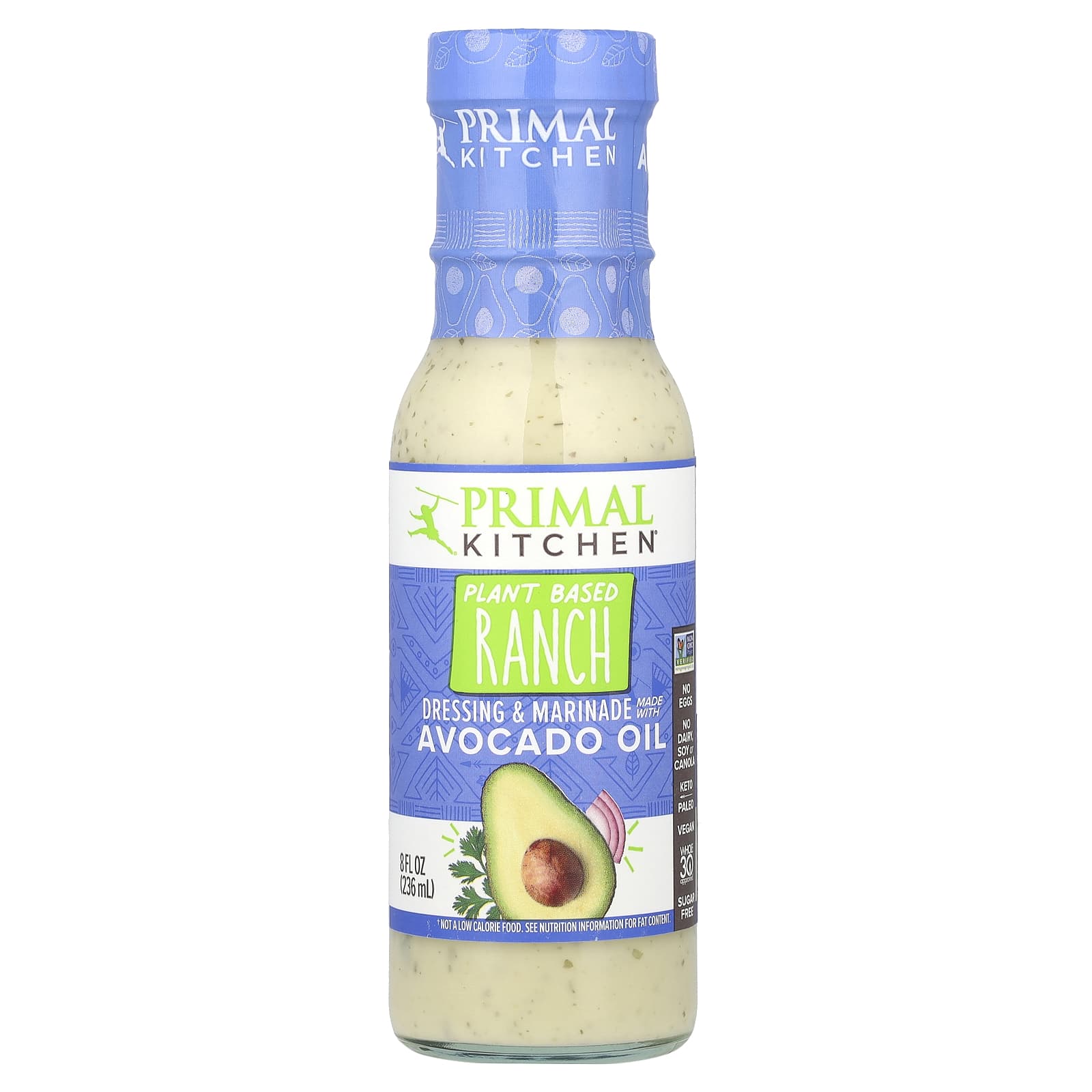 Primal Kitchen, Dressing & Marinade Made with Avocado Oil, Plant Based Ranch, 8 fl oz (236 ml) - Image 1