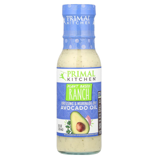 Primal Kitchen, Dressing & Marinade Made with Avocado Oil, Plant Based Ranch, 8 fl oz (236 ml) - Image 1