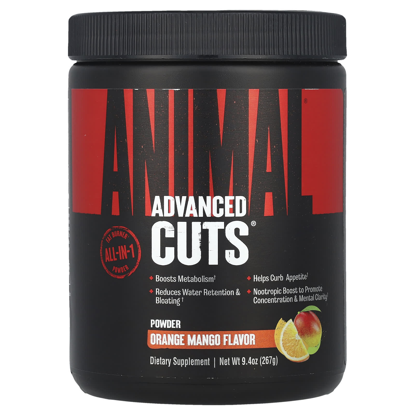 Animal Cuts Powder Orange Mango - 9.4 oz Fat Burning Supplement - Image 1