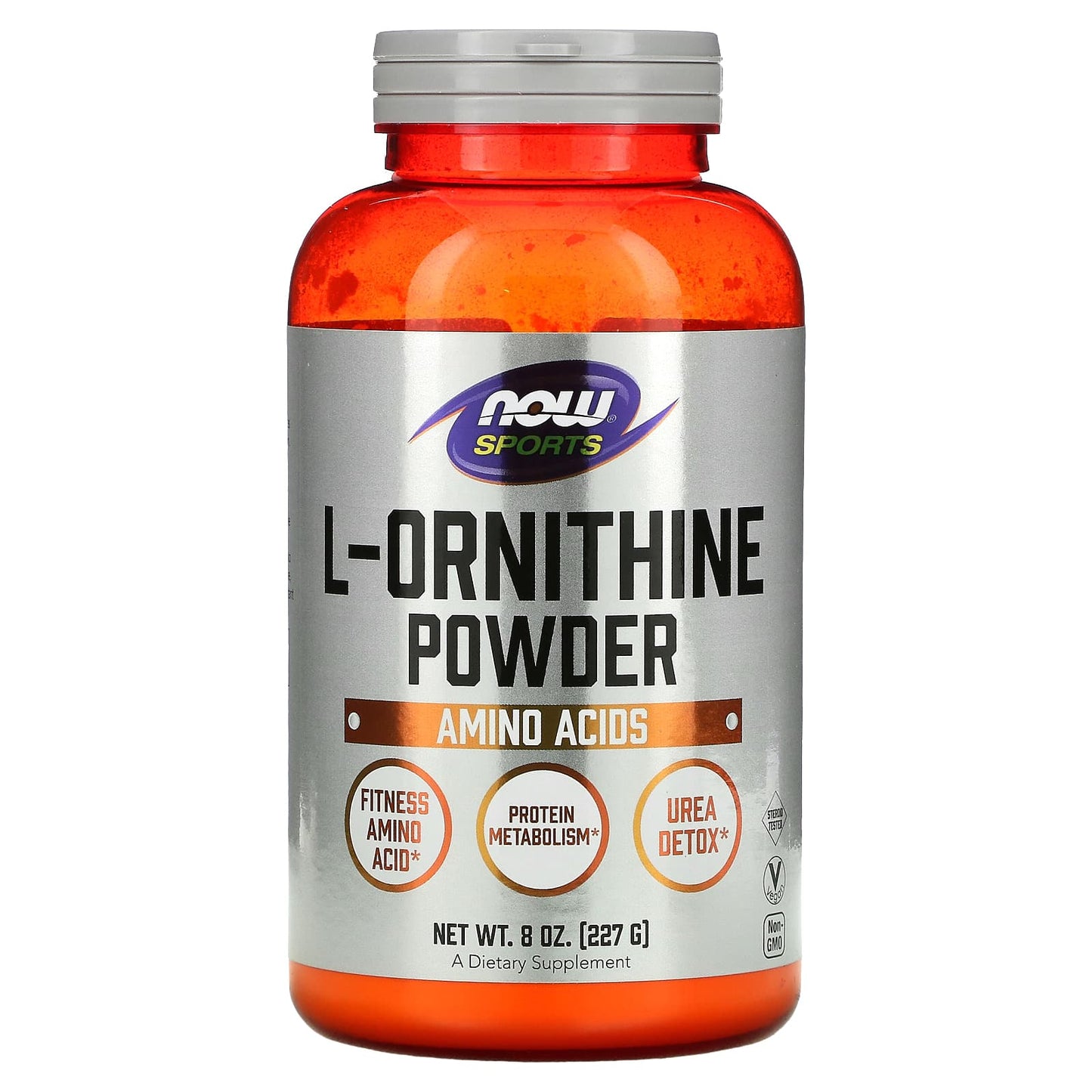NOW Foods, Sports, L-Ornithine Powder, 8 oz (227 g) - Image 1