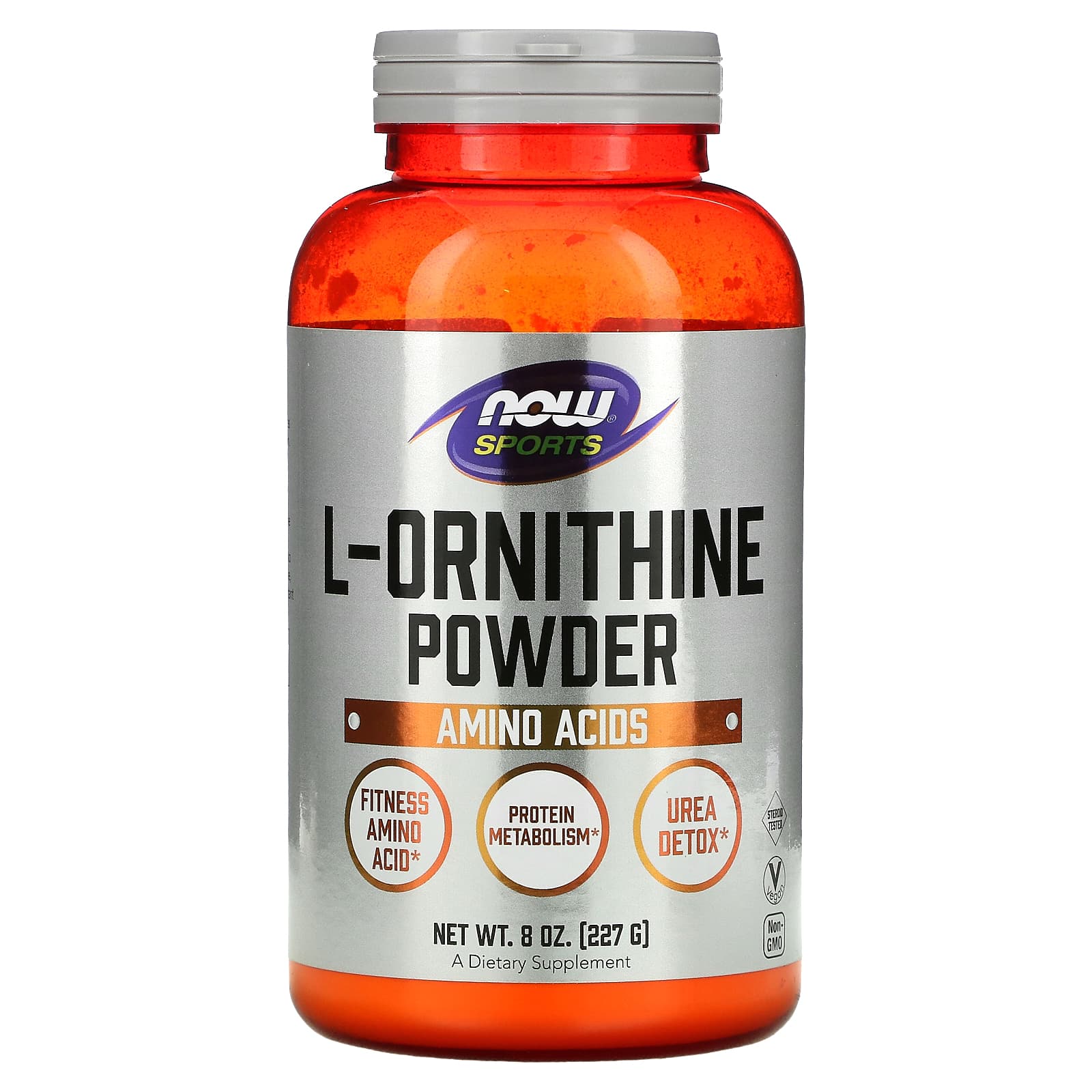 NOW Foods, Sports, L-Ornithine Powder, 8 oz (227 g) - Image 1