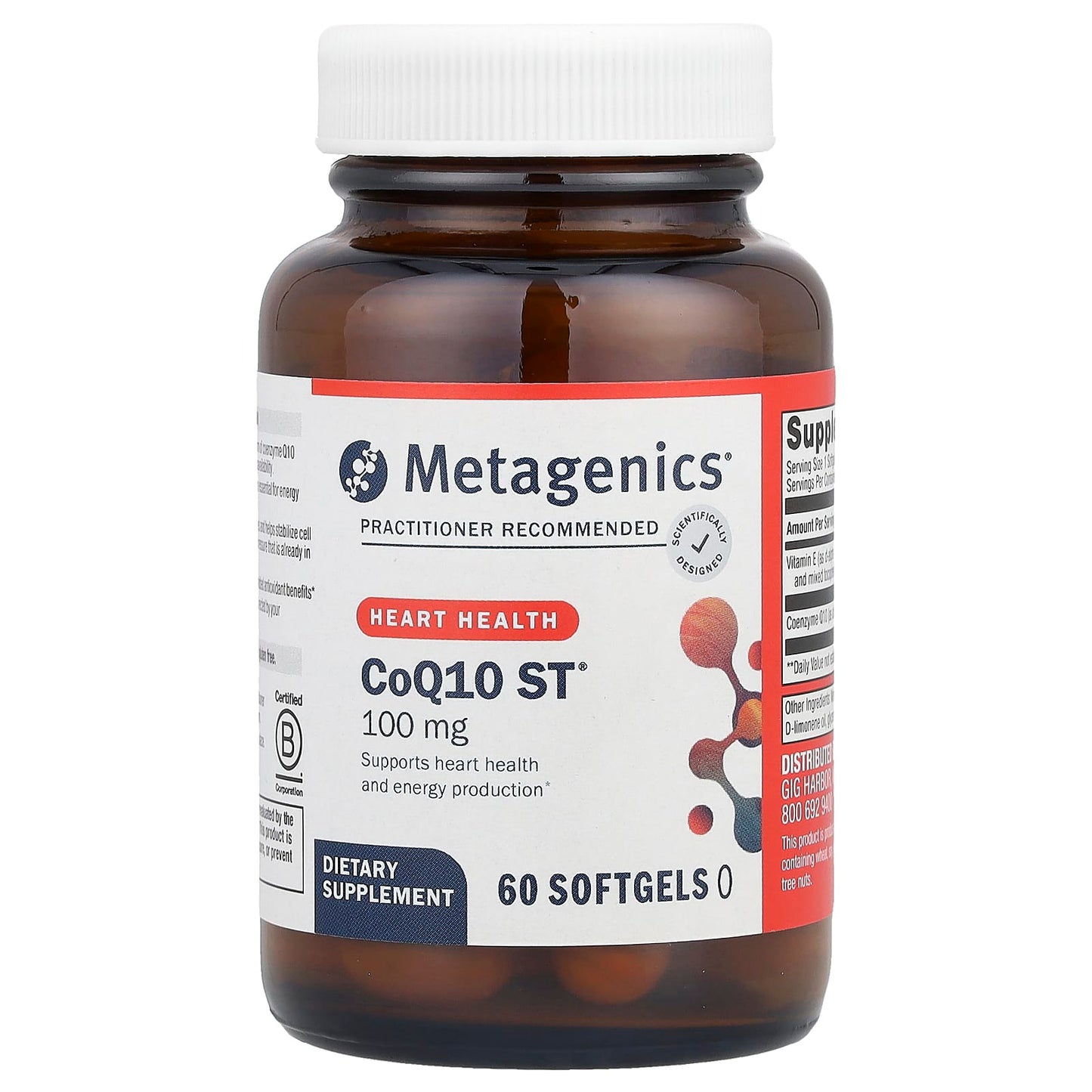 Metagenics, CoQ10 ST®, 60 Softgels - Image 1
