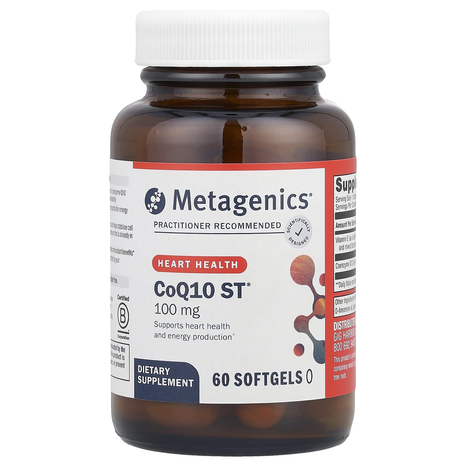 Metagenics, CoQ10 ST®, 60 Softgels - Image 1