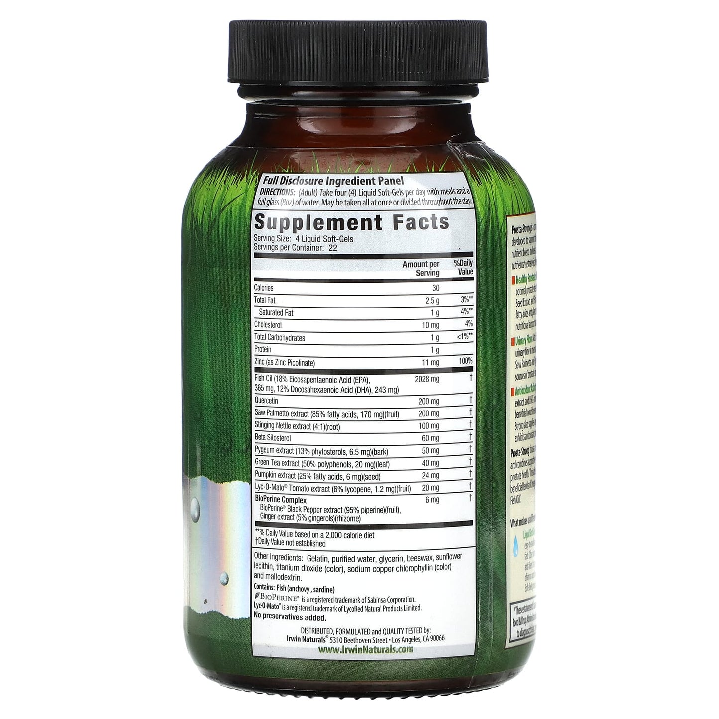 Irwin Naturals Prosta-Strong: Healthy Prostate and Urinary Flow Support - Image 2