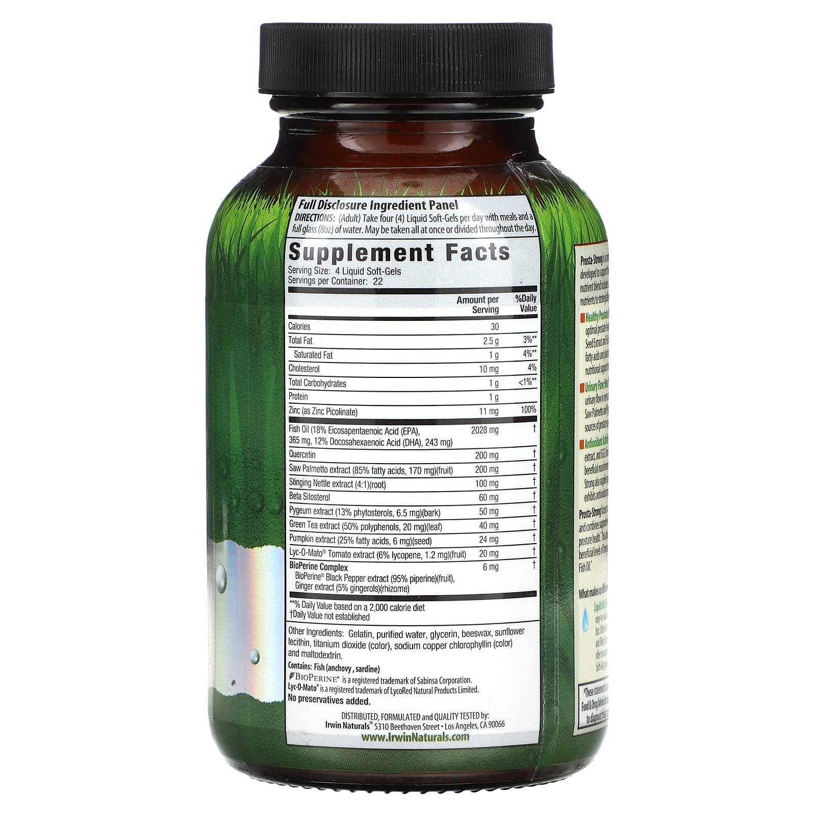 Irwin Naturals Prosta-Strong: Healthy Prostate and Urinary Flow Support - Image 2