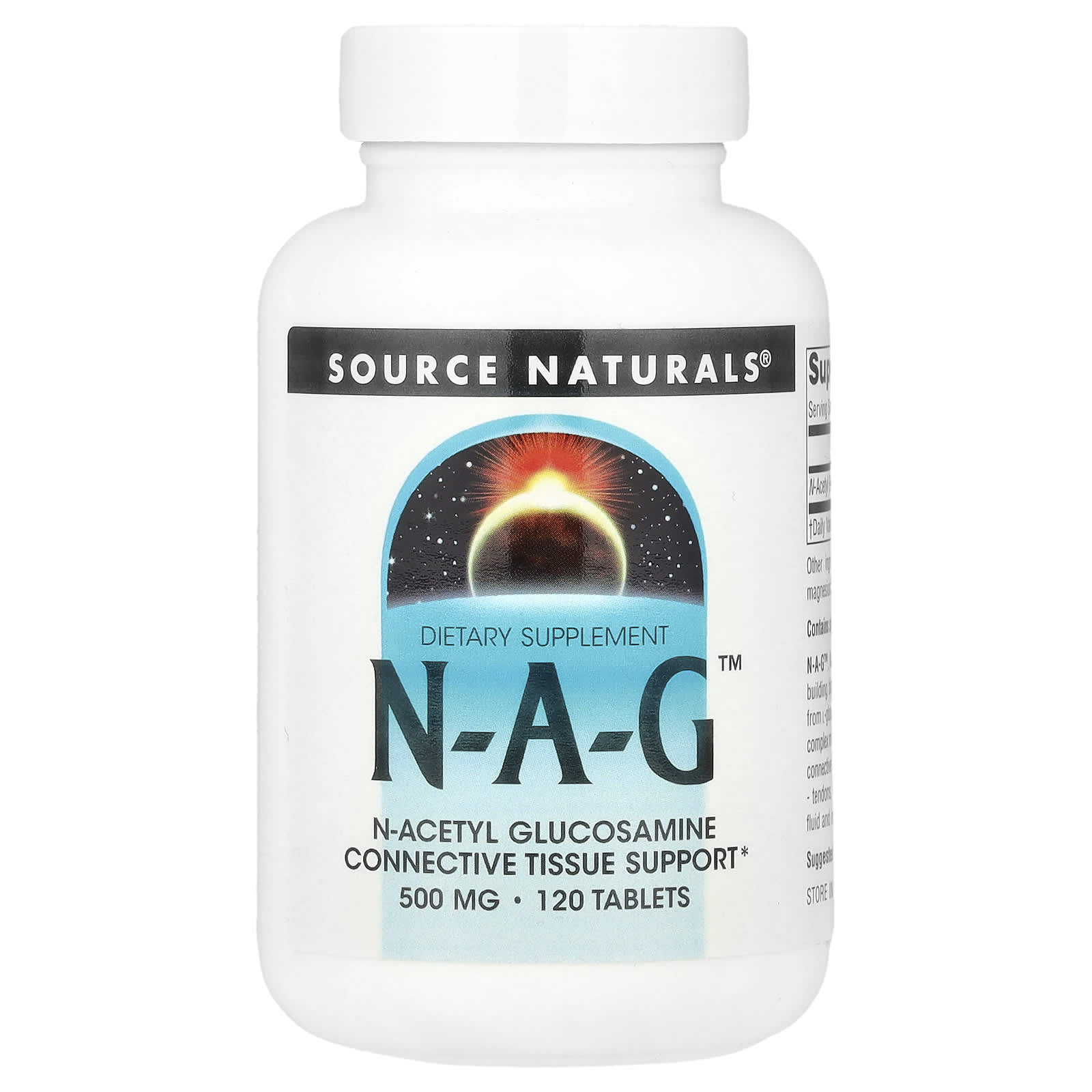 Source Naturals, N-A-G™, 500 mg, 120 Tablets