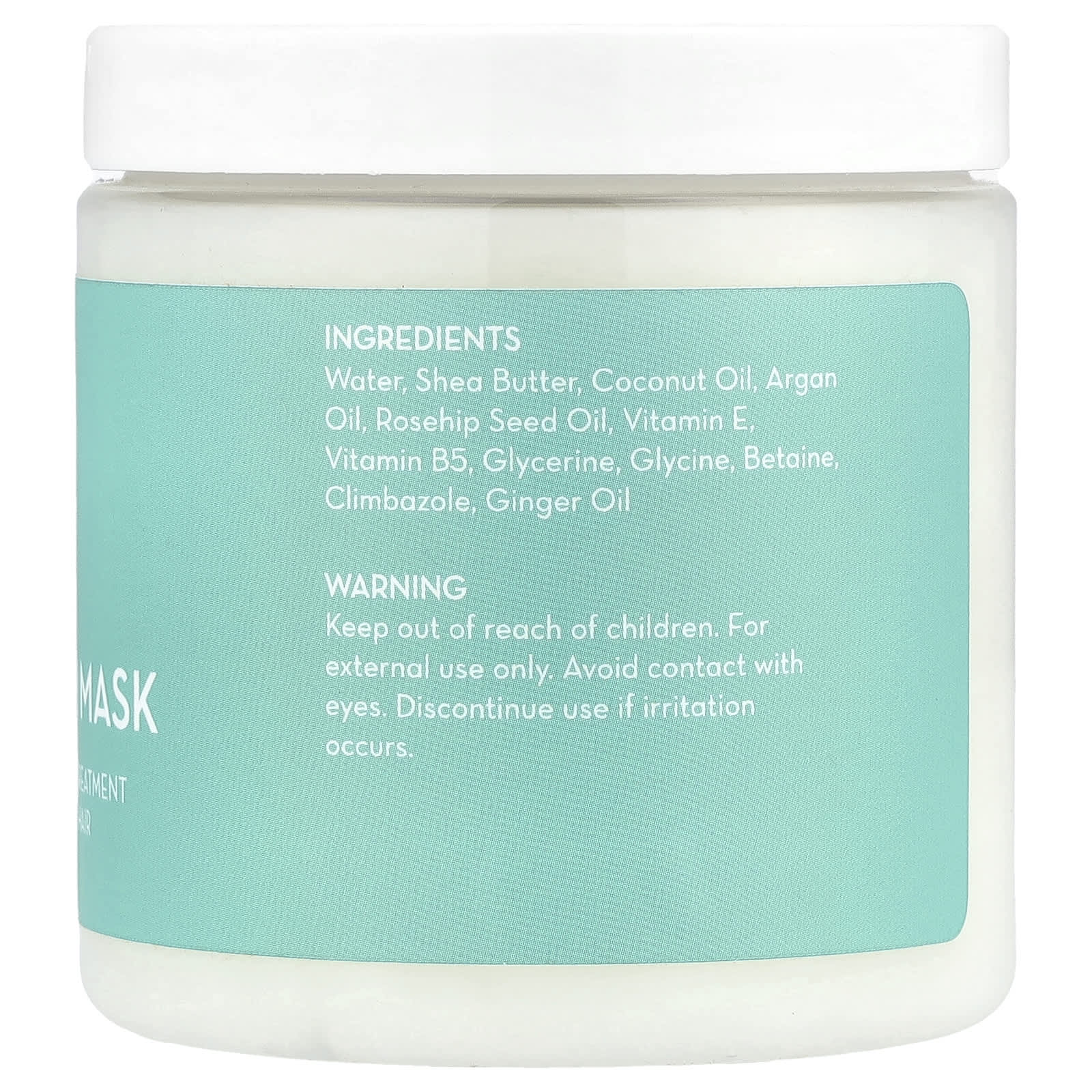 Pure Body Naturals, Argan Oil Hair Mask, Pure Gloss , 8 fl oz (240 ml) - Image 2